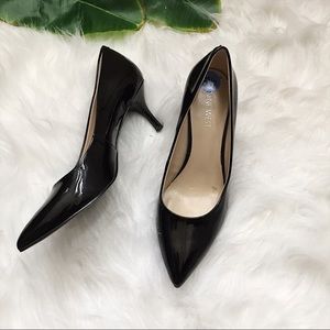 🚫SOLD🚫 nine West Good News Black Pumps 6 1/2 EUC